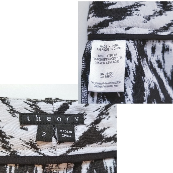 THEORY CASLYN JACQUARD LAYERED SHORTS - Picture 8 of 8